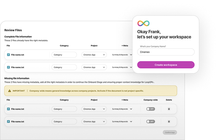 1. Setup the environment Main